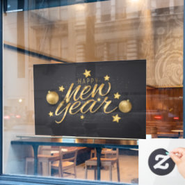 Happy New Year Clying Fensteraufkleber