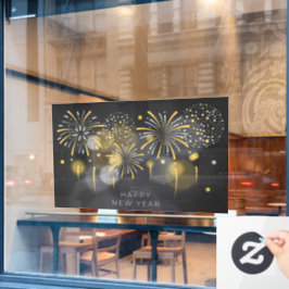 Happy New Year Clying Fensteraufkleber