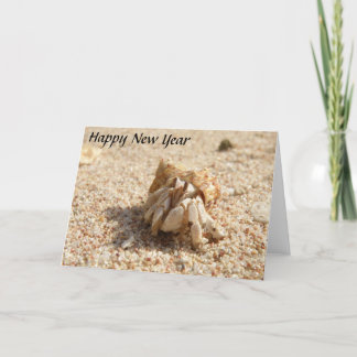 Happy New Year Crab Card Feiertagskarte