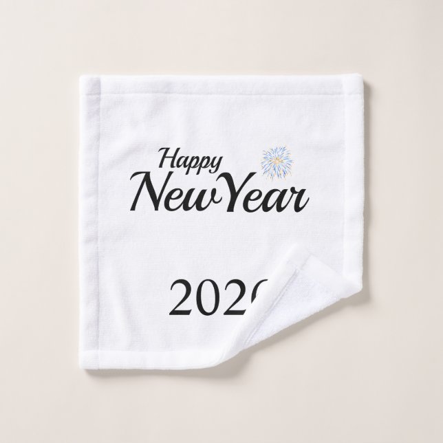 Happy New Year Custom Present Waschlappen (Waschlappen)