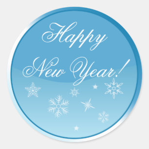 Happy New Year Customizable Aufkleber