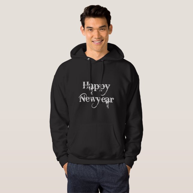 Happy New Year Design Hoodie (Vorne ganz)