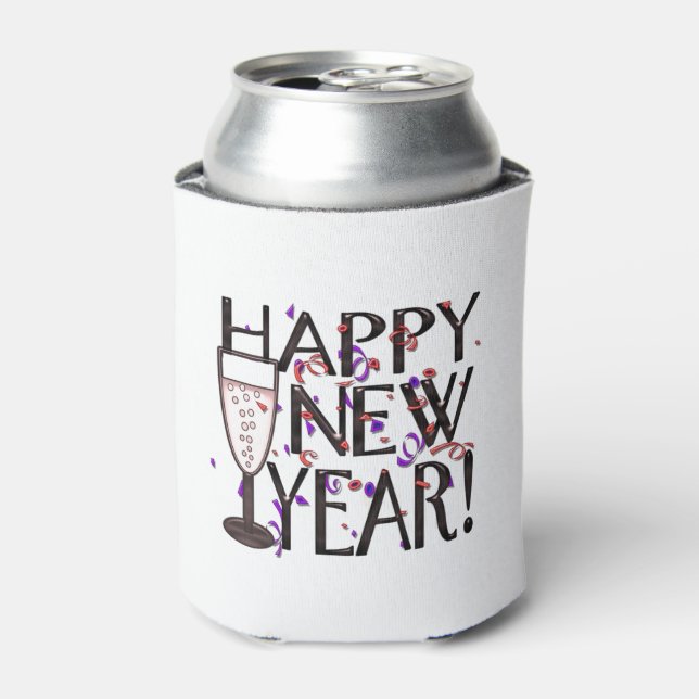 Happy New Year Dosenkühler (Kanne Vorderseite)