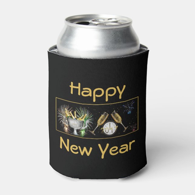 Happy New Year Dosenkühler (Kanne Vorderseite)