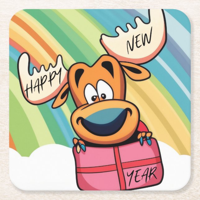 Happy New Year Else - Festivals Design der Feier Rechteckiger Pappuntersetzer (Vorderseite)