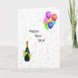 Happy New Year Feiertagskarte