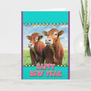 Happy New Year Feiertagskarte