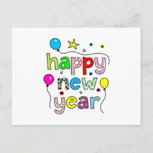 Happy New Year Feiertagspostkarte