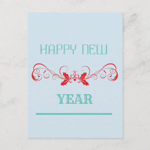 Happy New Year Feiertagspostkarte