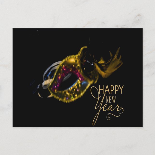 Happy New Year Feiertagspostkarte (Vorderseite)