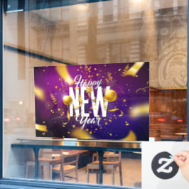 Happy New Year Fensteraufkleber