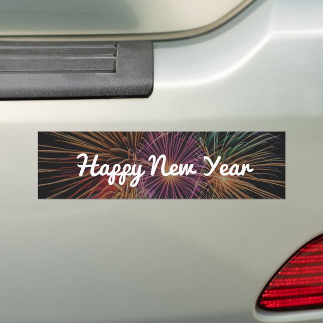 Happy New Year Festival Modern Holiday Autoaufkleber (Auf Auto)