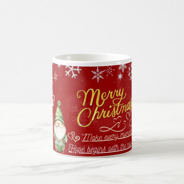 Happy New Year Festive Gnome Coffee Mug Kaffeetasse (Mittel)