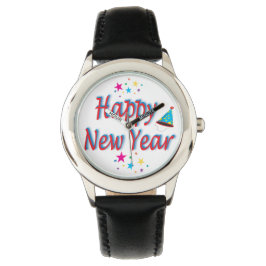 Happy New Year Festive Party bunt Epic Armbanduhr