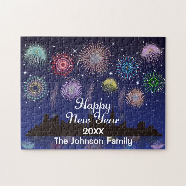 Happy New Year Fireworks (Horizontal)