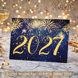 Happy New Year Fireworks Weihnachten 2 Side Design