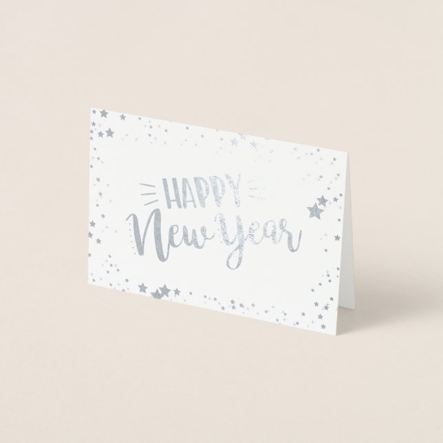 Happy New Year Folienkarte (Vorderseite)