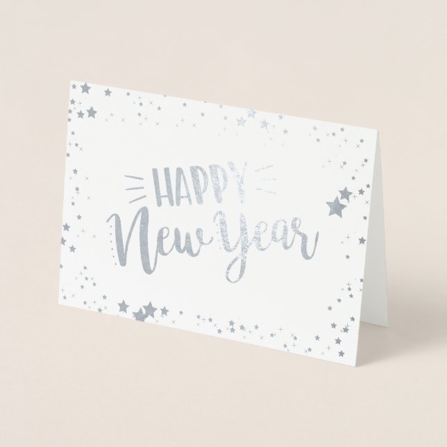 Happy New Year Folienkarte (Vorderseite)