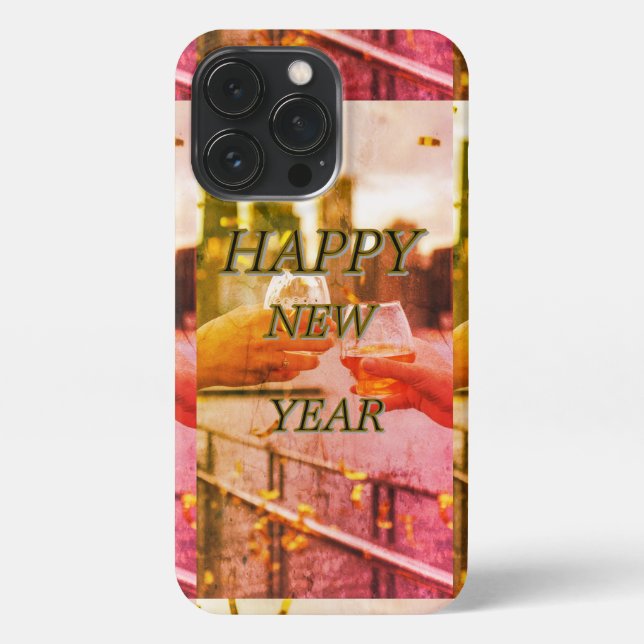 Happy New Year Foto iPhone 13 Pro Hülle (Rückseite)