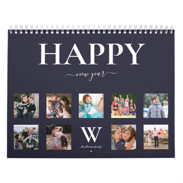 Happy New Year | Foto | Name der Monogramm Kalender (Titelbild)