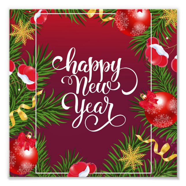 Happy New Year Fotodruck (Vorne)