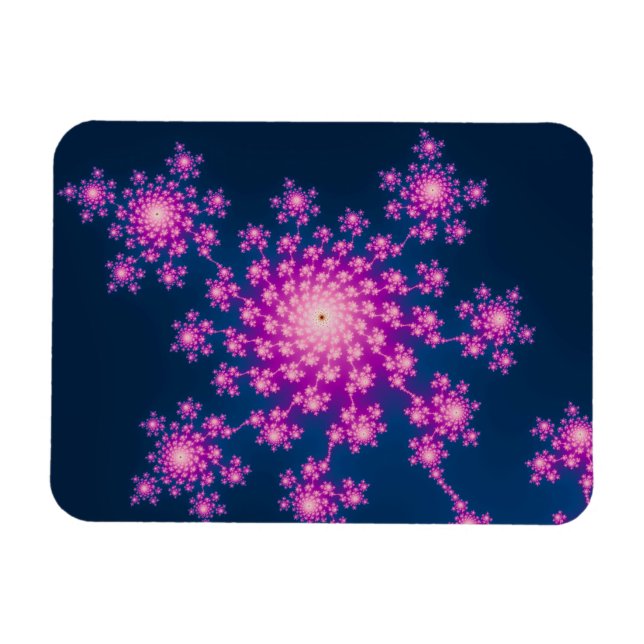 Happy New Year Fraktal Magnet (Horizontal)