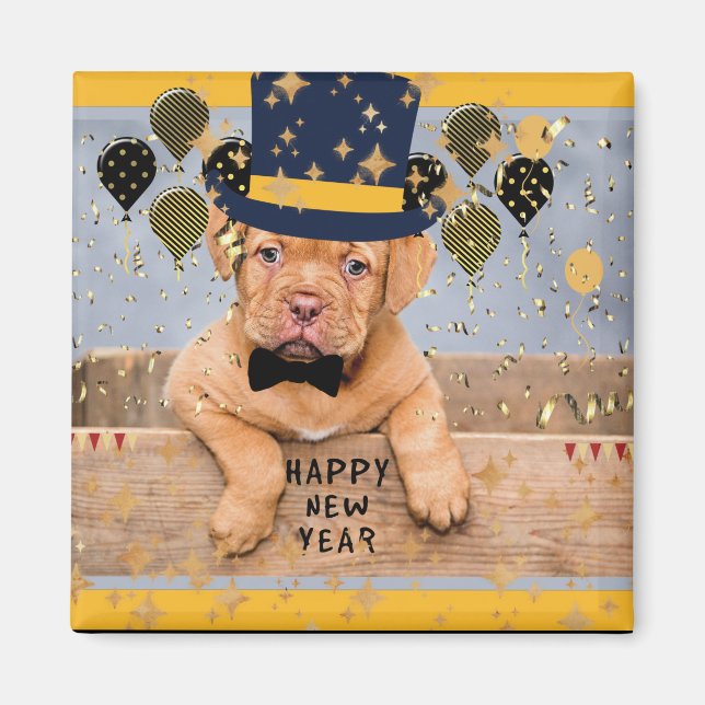 Happy New Year from the New Year Welppy Magnet (Vorne)