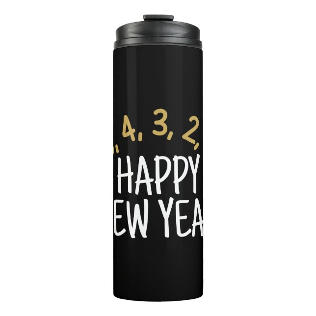 Happy New Year Funny Thermosbecher (Vorderseite)