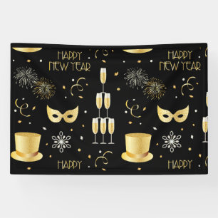 Happy New Year GB 4x6 Vinyl Banner