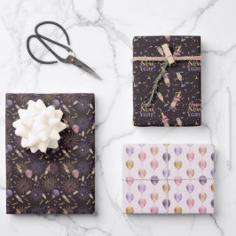 Happy New Year Geschenkpapier Set