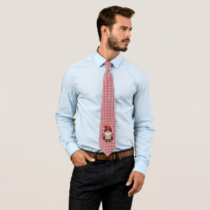Happy New Year Gnome Neck Tie Krawatte