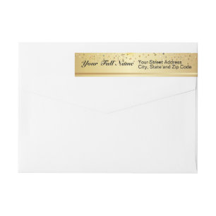 Happy New Year Gold Confetti Bokeh Lichter Muster