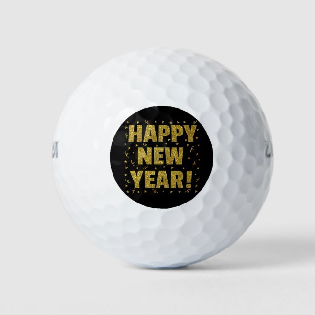 Happy New Year Golfball (Vorderseite)