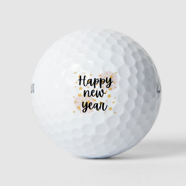 Happy New Year Golfball (Vorderseite)