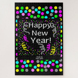 Happy New Year Greetings Puzzle 20" X 30"