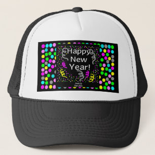 Happy New Year Gruß Trucker Hat Truckerkappe