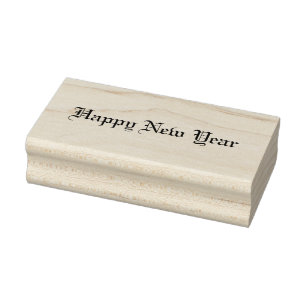 Happy New Year Gummistempel