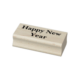 Happy New Year Gummistempel