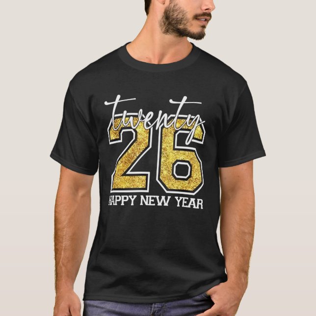 Happy New Year Hello 2026 Family Matching T-Shirt (Vorderseite)