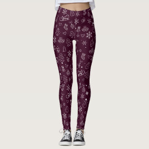Happy New Year Holiday Trendy Weihnachtsdekoration Leggings