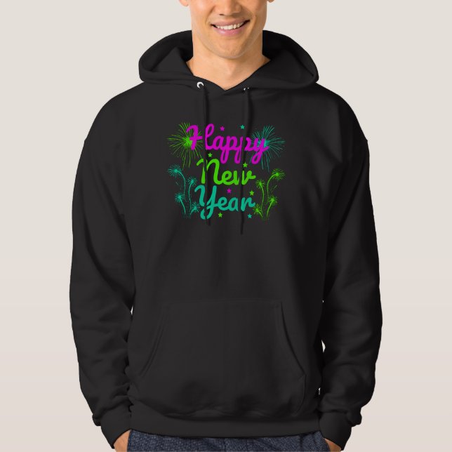 Happy New Year Hoodie (Vorderseite)