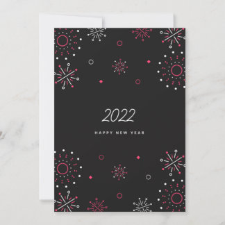 Happy new year invitation card