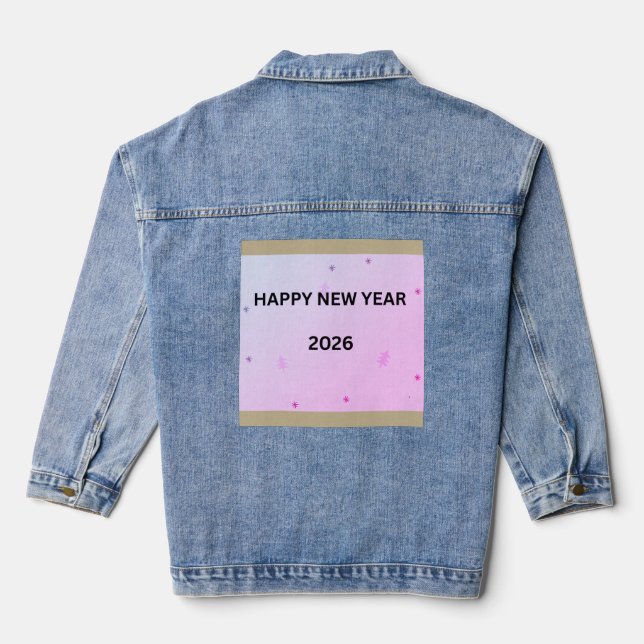 HAPPY NEW YEAR JEANSJACKE (Rückseite)