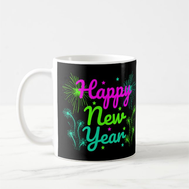 Happy New Year Kaffeetasse (Links)
