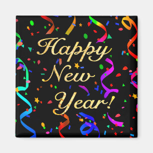 "Happy New Year!" magnet