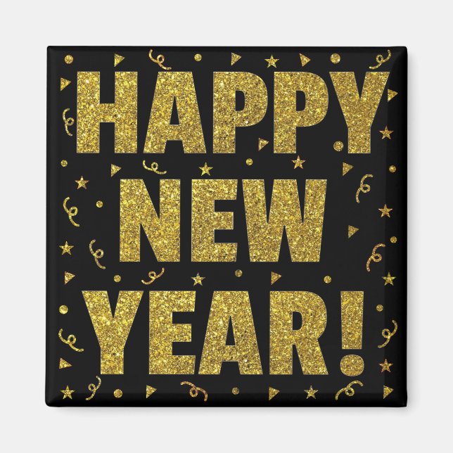 Happy New Year Magnet (Vorne)
