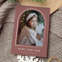 Happy New Year Mauve Arch Foto