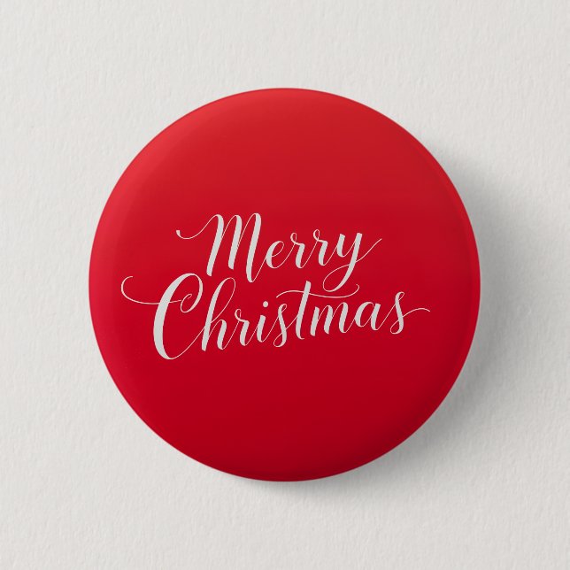Happy New Year Merry Christmas Holiday Season Button (Vorderseite)