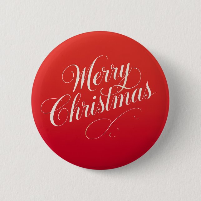 Happy New Year Merry Christmas Holiday Season Button (Vorderseite)