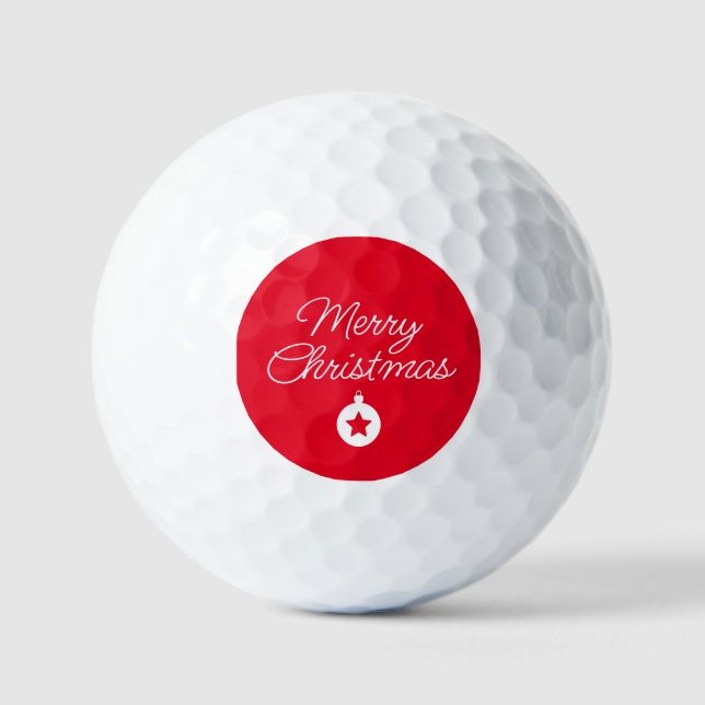 Happy New Year Merry Christmas Holiday Season Golfball (Vorderseite)